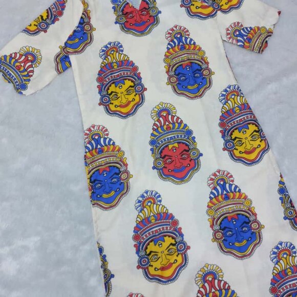 KAMAKARI PRINT KURTI - Picture 7 of 9